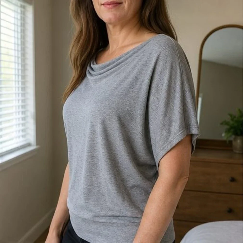 Gray Tunic Blouse